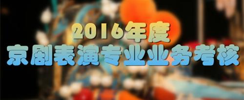 射精抽插视频网站国家京剧院2016年度京剧表演专业业务考...